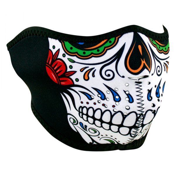 Detail Sugar Skull Motorcycle Face Mask Nomer 26