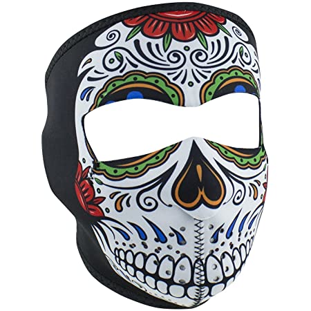Detail Sugar Skull Motorcycle Face Mask Nomer 36