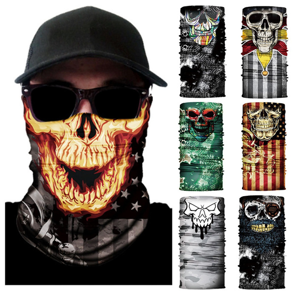 Detail Sugar Skull Motorcycle Face Mask Nomer 43