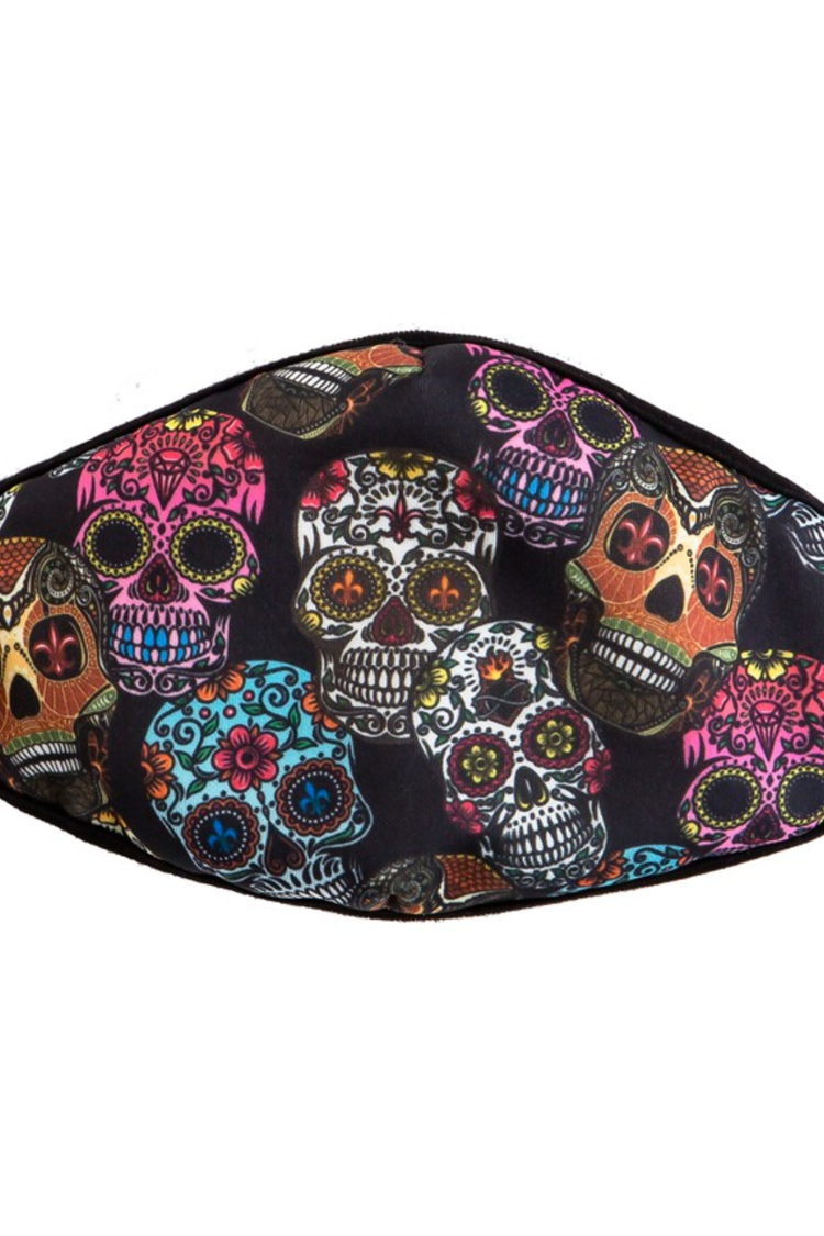 Detail Sugar Skull Motorcycle Face Mask Nomer 48