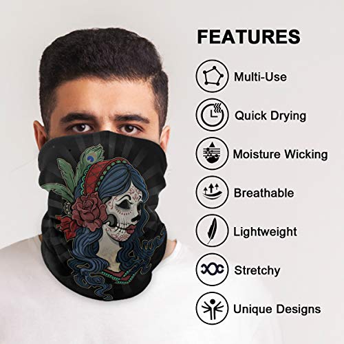 Detail Sugar Skull Motorcycle Face Mask Nomer 51