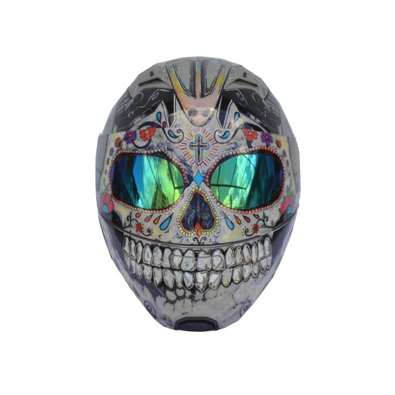 Detail Sugar Skull Motorcycle Face Mask Nomer 7