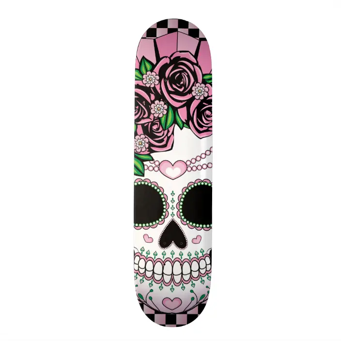 Detail Sugar Skull Skateboard Nomer 2