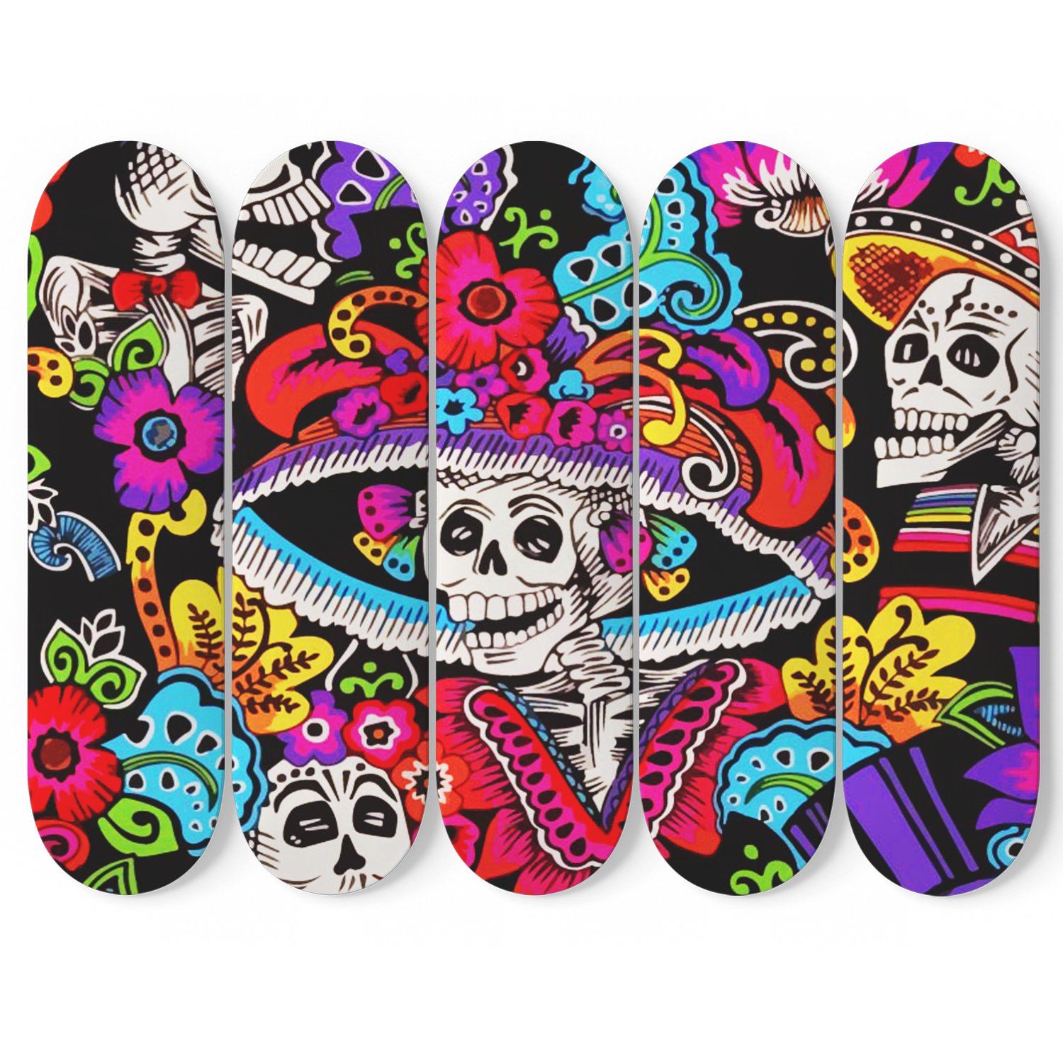 Detail Sugar Skull Skateboard Nomer 29