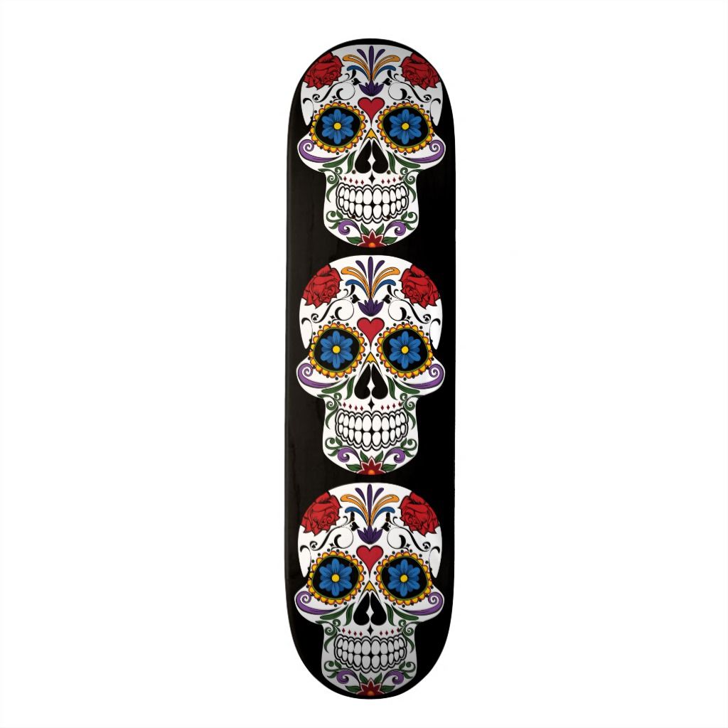 Detail Sugar Skull Skateboard Nomer 38