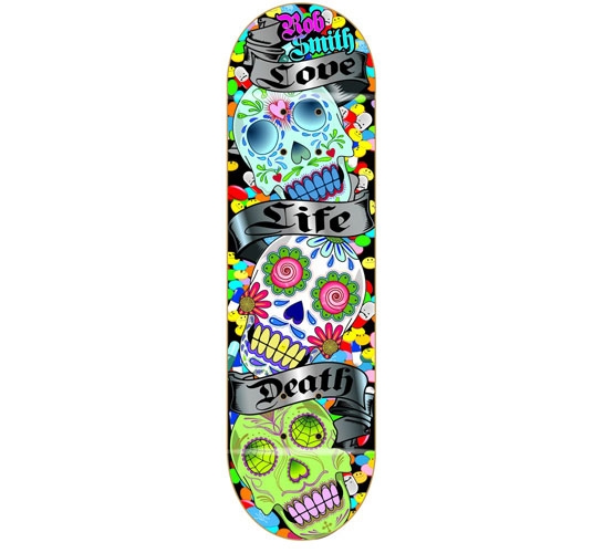 Detail Sugar Skull Skateboard Nomer 48