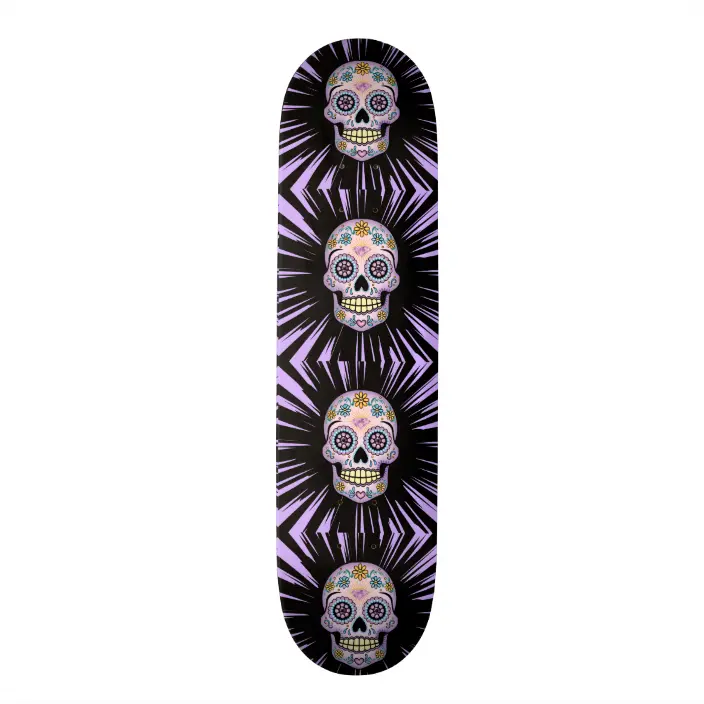 Detail Sugar Skull Skateboard Nomer 9