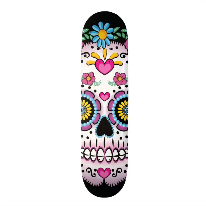 Detail Sugar Skull Skateboard Nomer 10