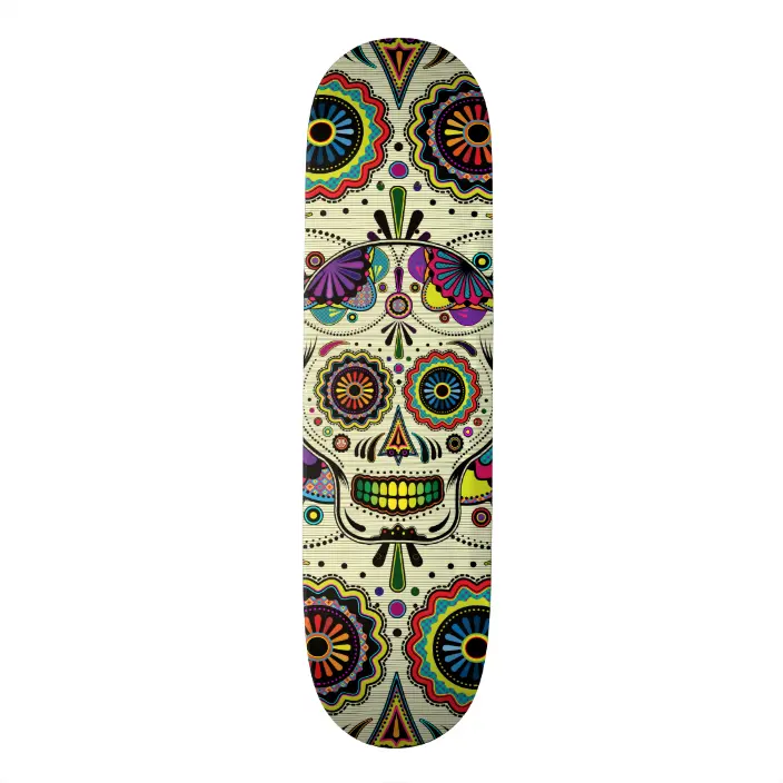 Detail Sugar Skull Snowboard Nomer 16