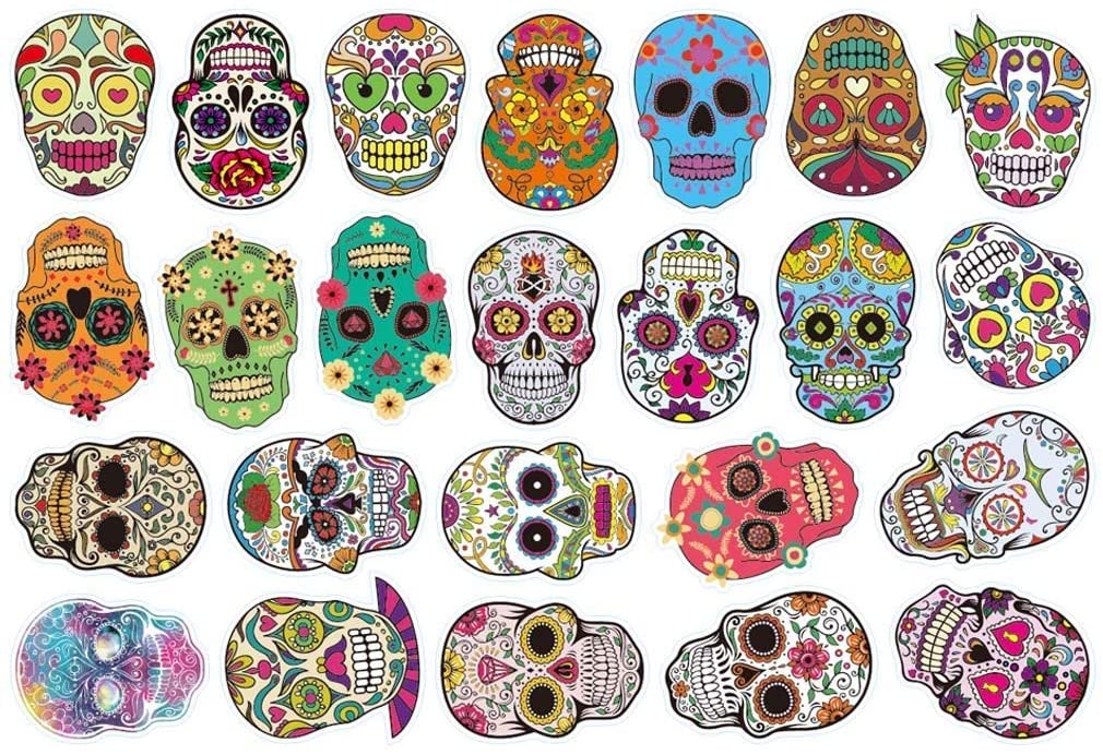 Detail Sugar Skull Snowboard Nomer 22