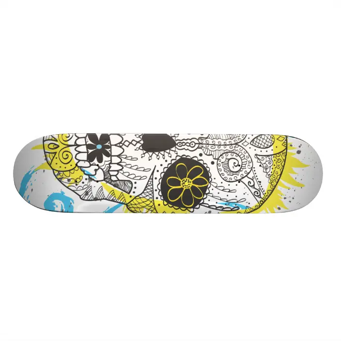 Detail Sugar Skull Snowboard Nomer 30