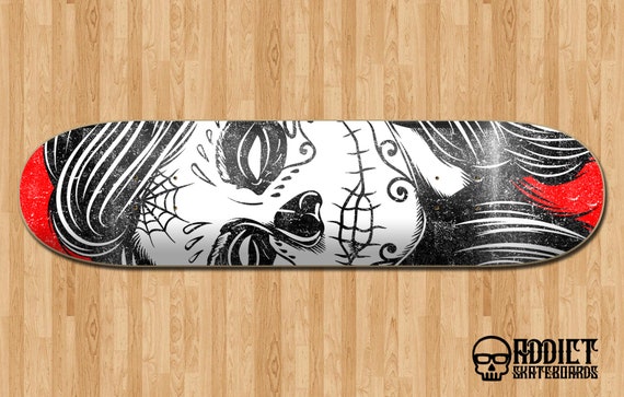 Detail Sugar Skull Snowboard Nomer 47