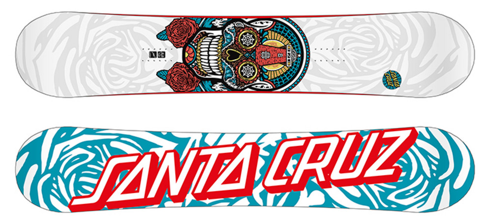 Detail Sugar Skull Snowboard Nomer 8