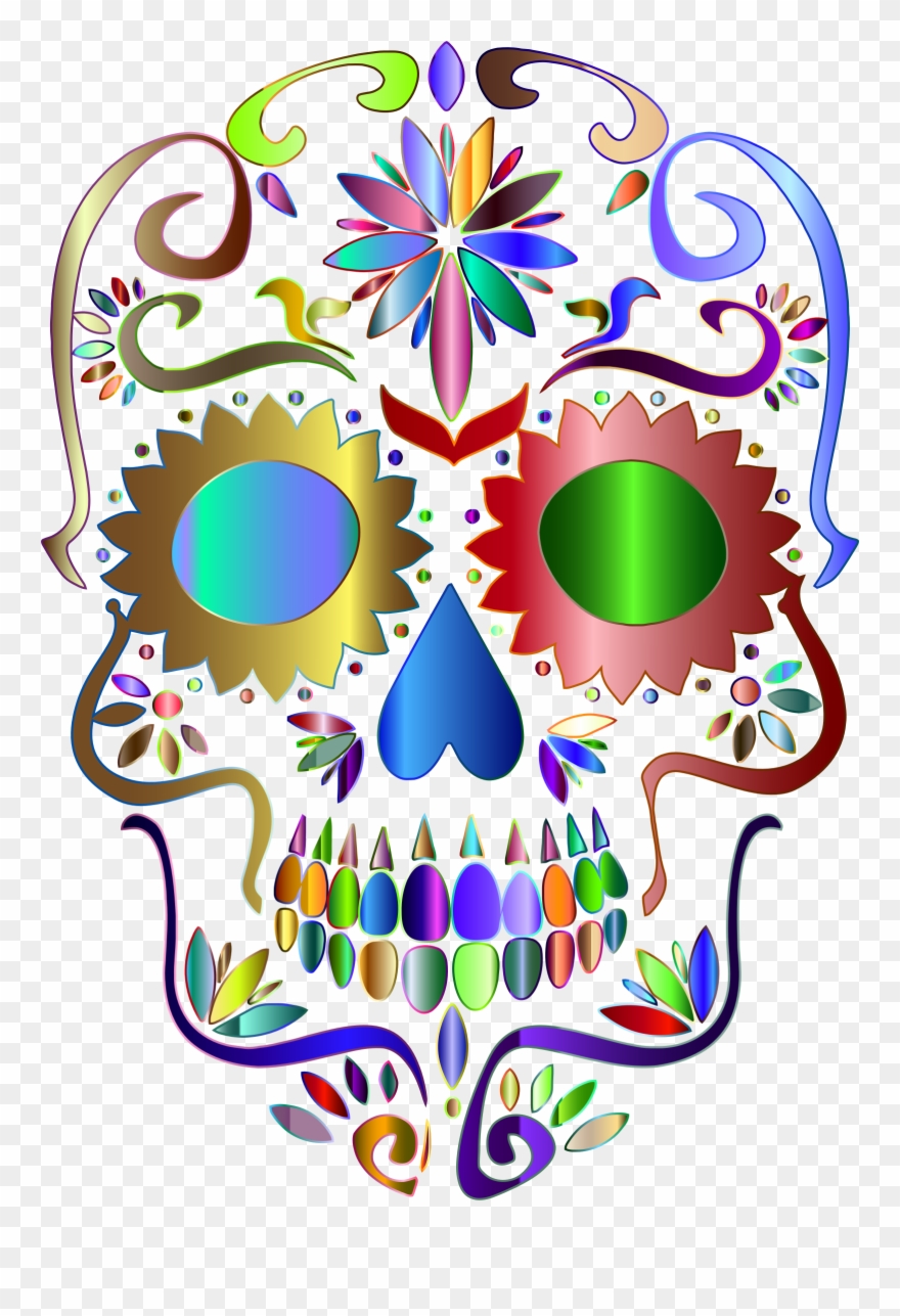 Detail Sugar Skull Transparent Background Nomer 10