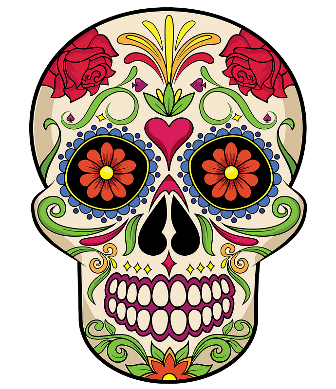 Detail Sugar Skull Transparent Background Nomer 11