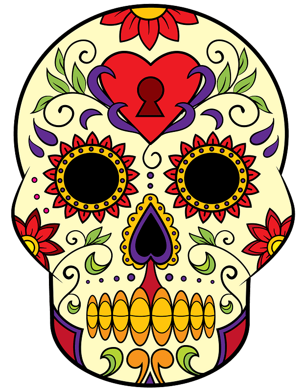 Detail Sugar Skull Transparent Background Nomer 12