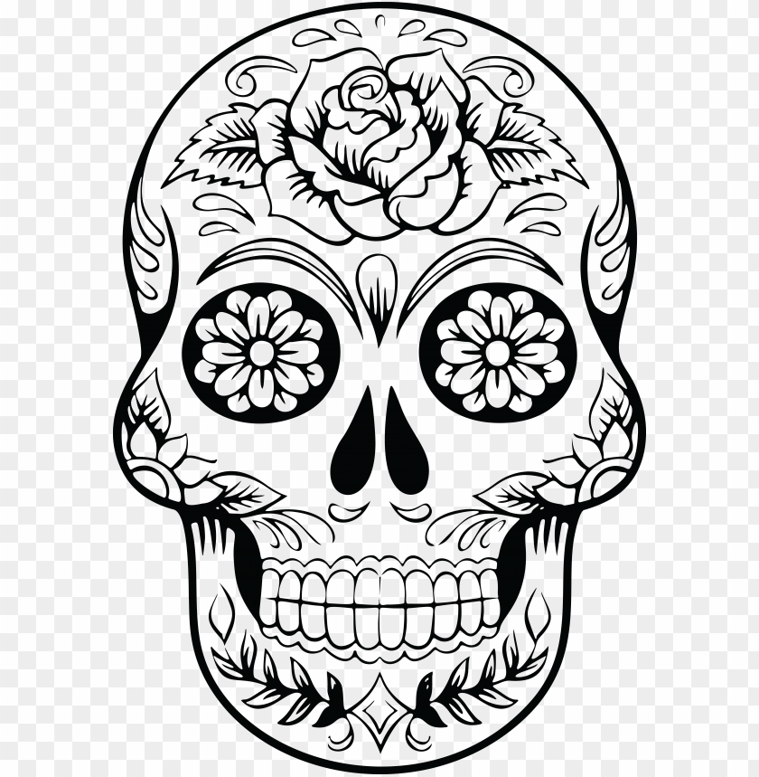 Detail Sugar Skull Transparent Background Nomer 18