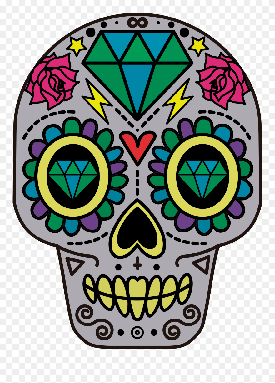 Detail Sugar Skull Transparent Background Nomer 29