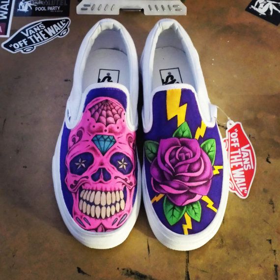 Detail Sugar Skull Vans Nomer 15