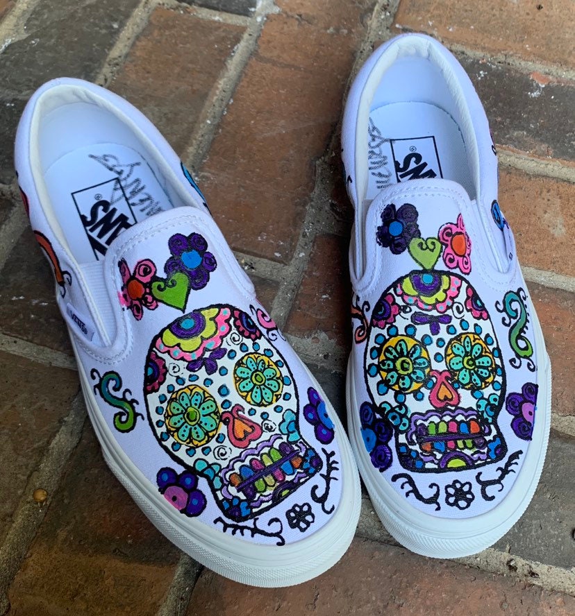 Detail Sugar Skull Vans Nomer 4