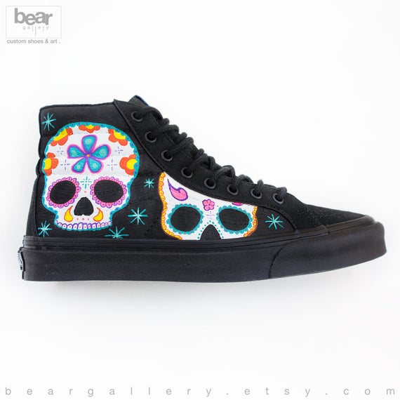 Detail Sugar Skull Vans Nomer 35