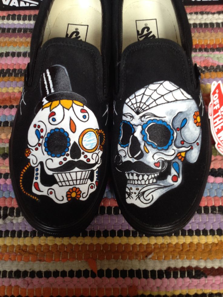 Detail Sugar Skull Vans Nomer 41