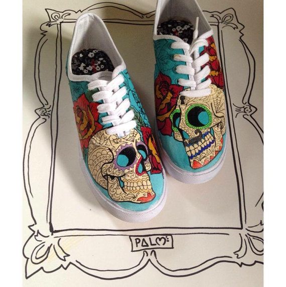 Detail Sugar Skull Vans Nomer 55