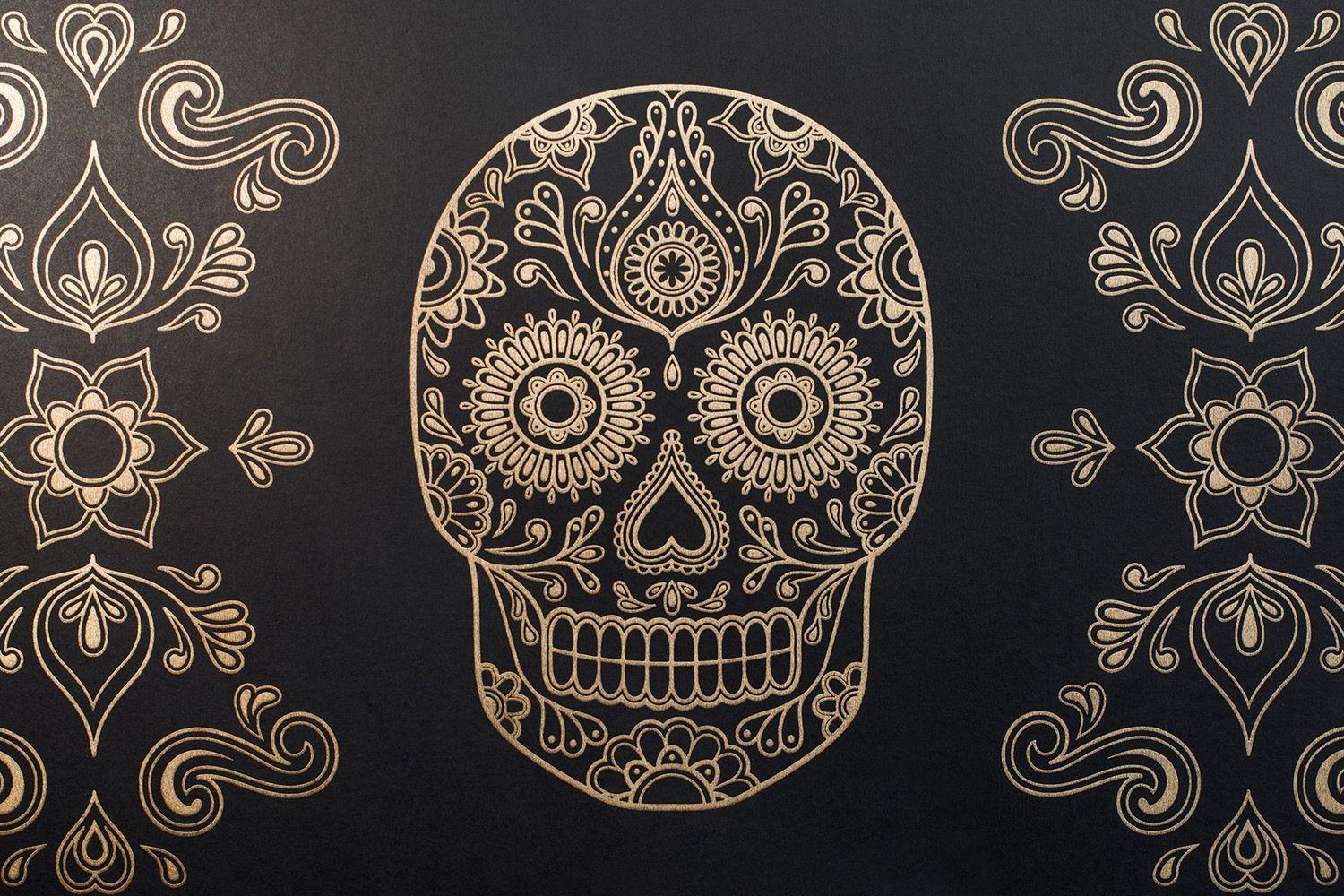 Detail Sugar Skull Wallpaper For Computer Nomer 2