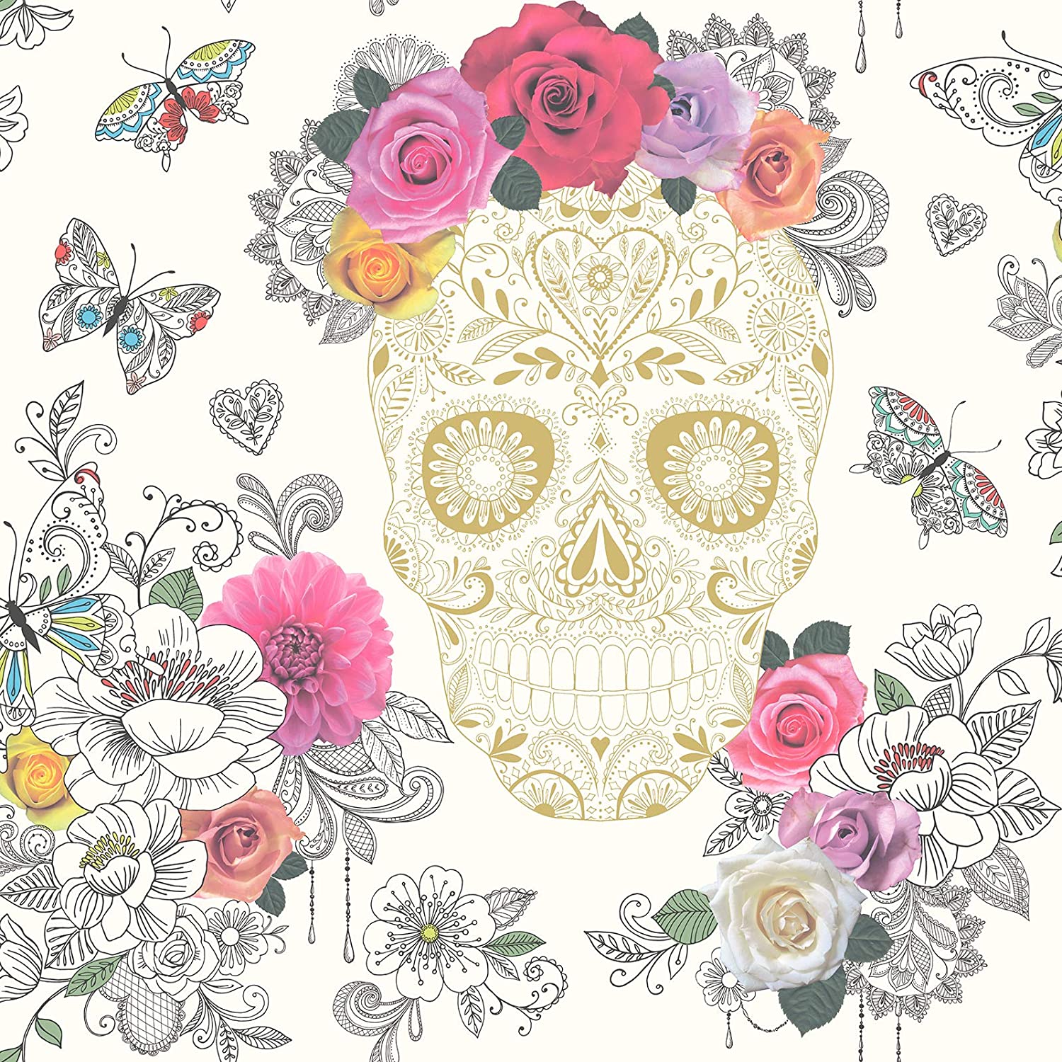 Detail Sugar Skull Wallpaper For Computer Nomer 29