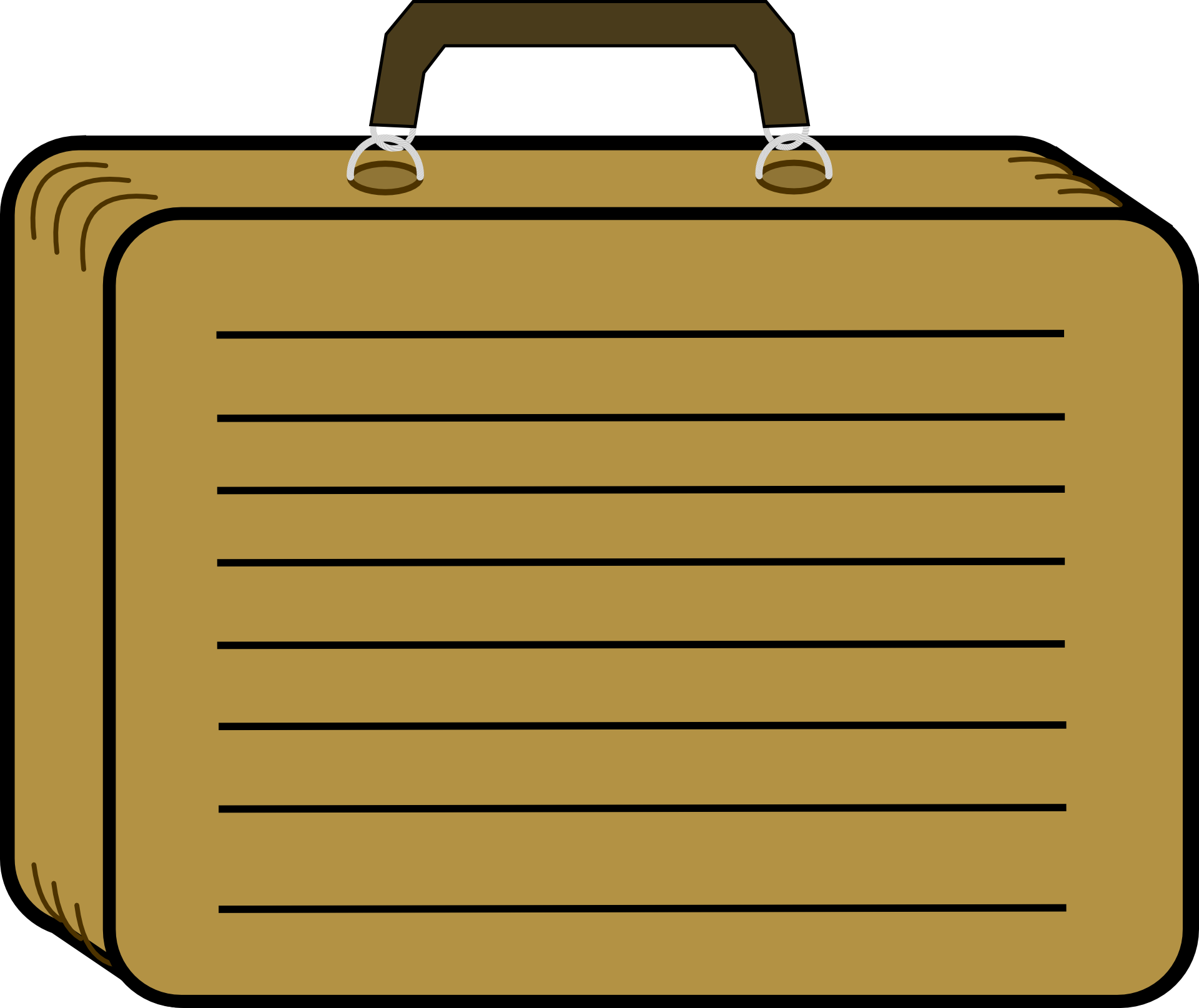 Detail Suit Case Clipart Nomer 10