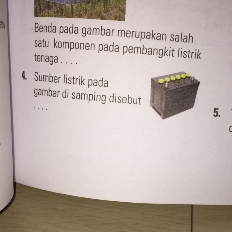 Detail Sumber Listrik Pada Gambar Berikut Dinamakan Nomer 4