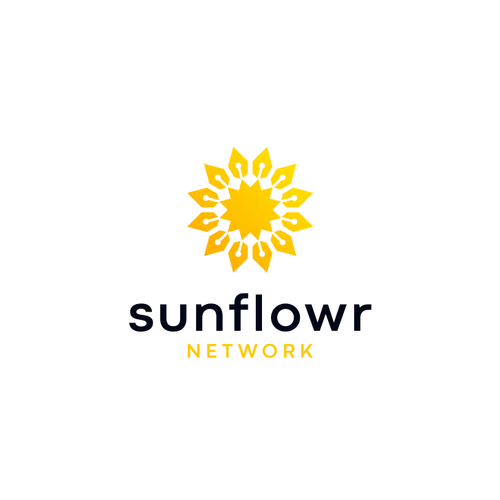 Detail Sun Flower Logo Nomer 14