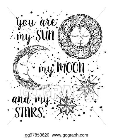 Detail Sun Moon And Stars Clipart Nomer 28