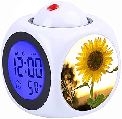 Detail Sunflower Alarm Clock Nomer 6