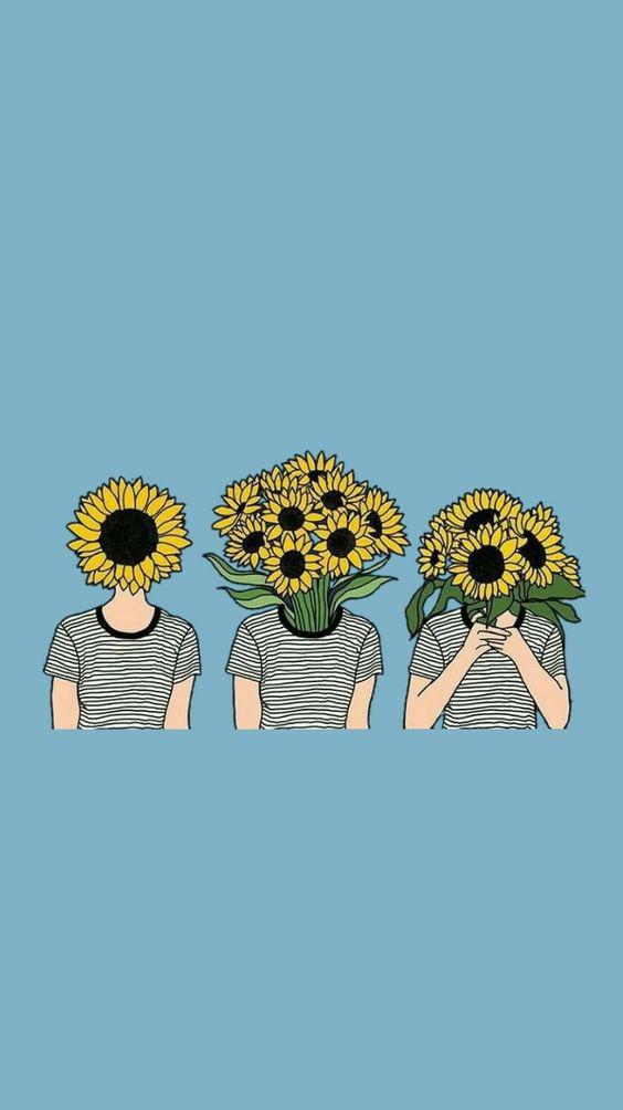 Detail Sunflower Background Tumblr Nomer 47