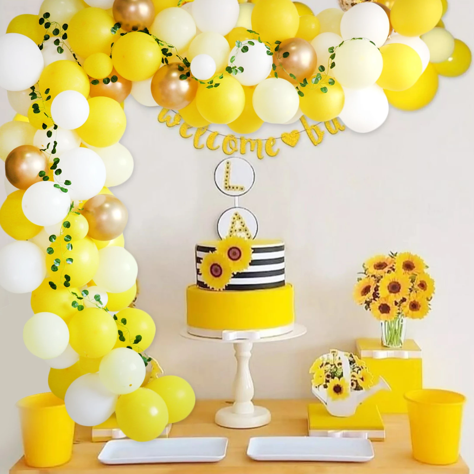 Detail Sunflower Balloon Garland Nomer 34