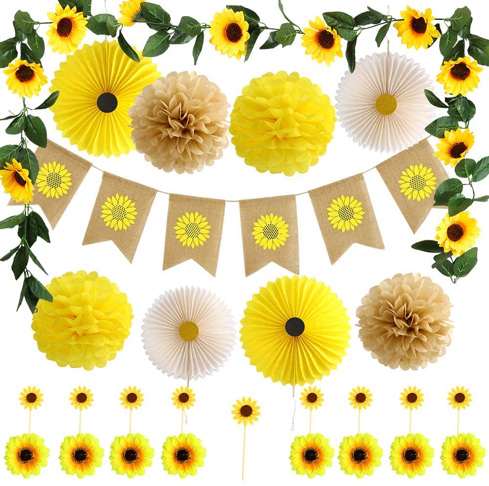 Detail Sunflower Banner Clipart Nomer 29