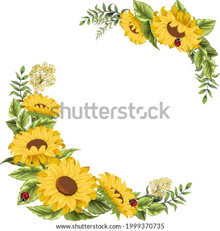 Detail Sunflower Banner Clipart Nomer 51