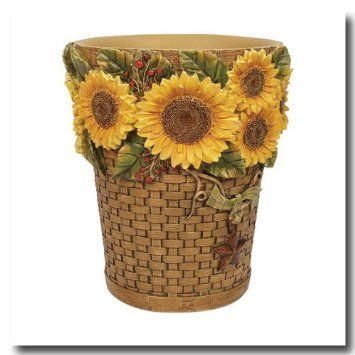 Detail Sunflower Bathroom Trash Can Nomer 3