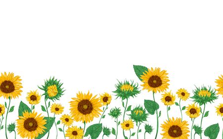 Detail Sunflower Border Clip Art Free Nomer 10