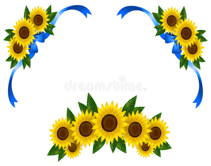 Detail Sunflower Border Clip Art Free Nomer 27