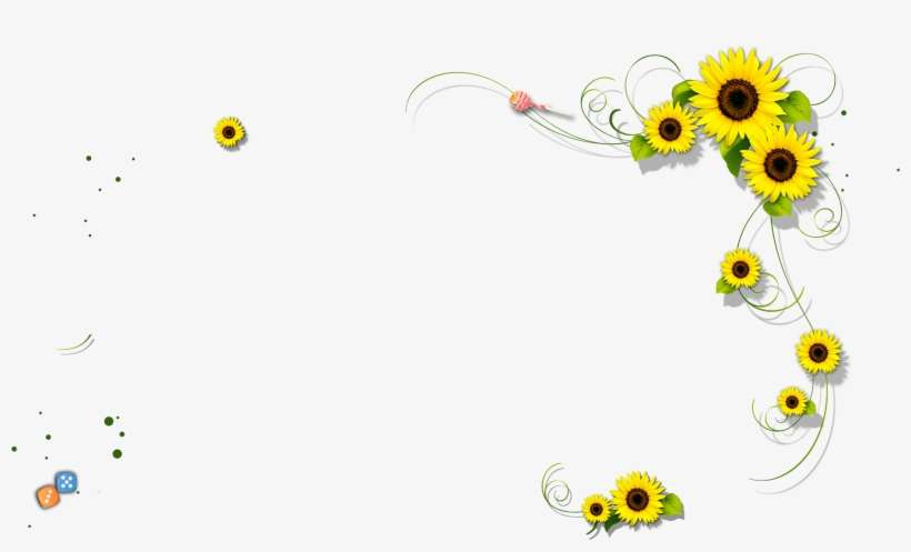 Detail Sunflower Border Clip Art Free Nomer 47