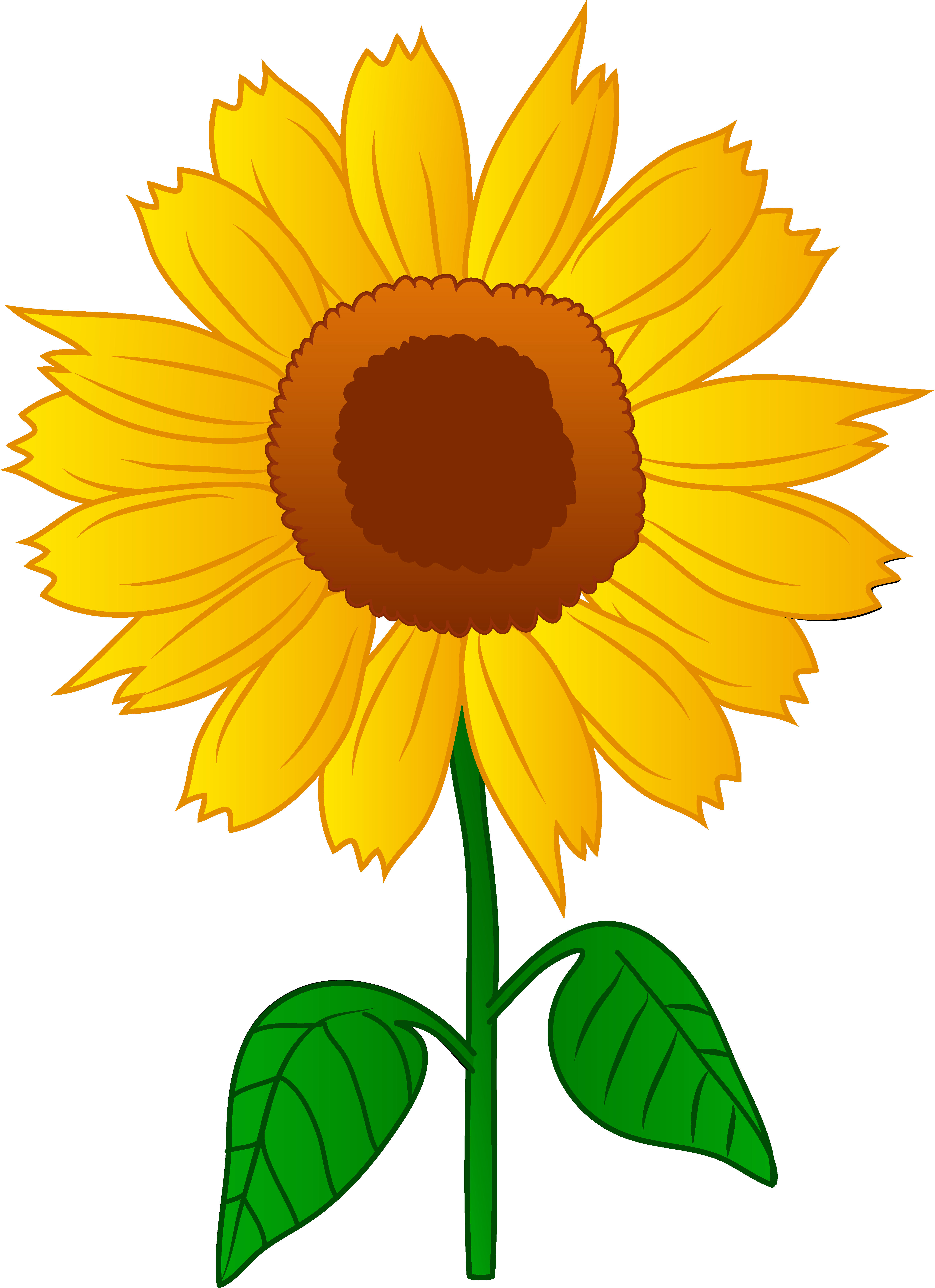 Detail Sunflower Clip Art Free Nomer 4