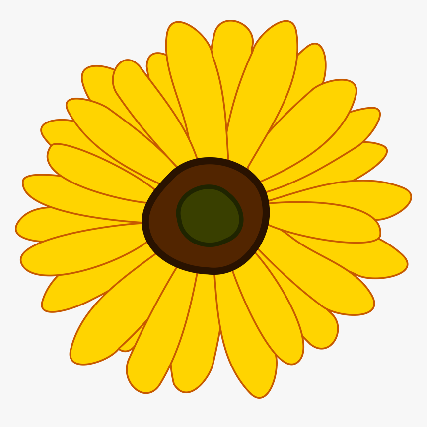 Detail Sunflower Clip Art Free Nomer 47