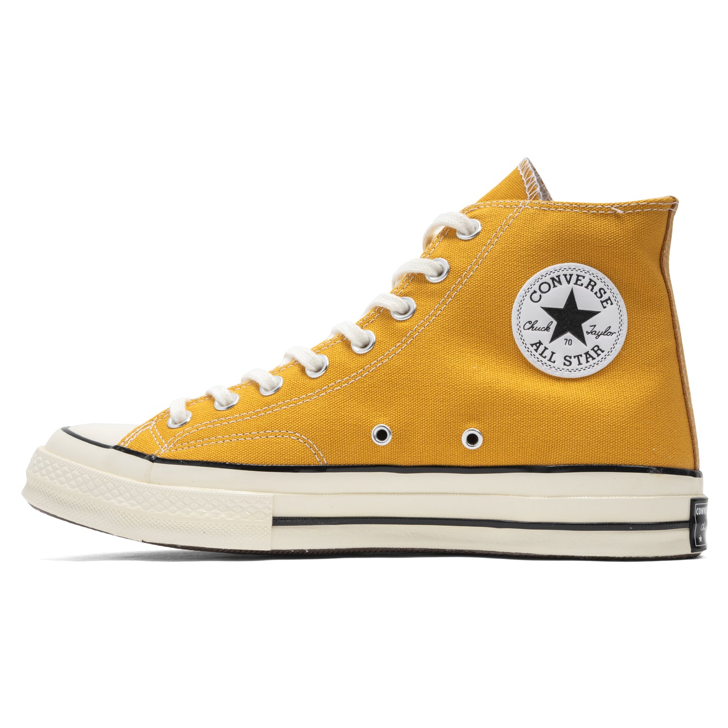black converse with sunflowers