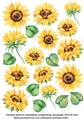 Detail Sunflower Cutouts Nomer 11