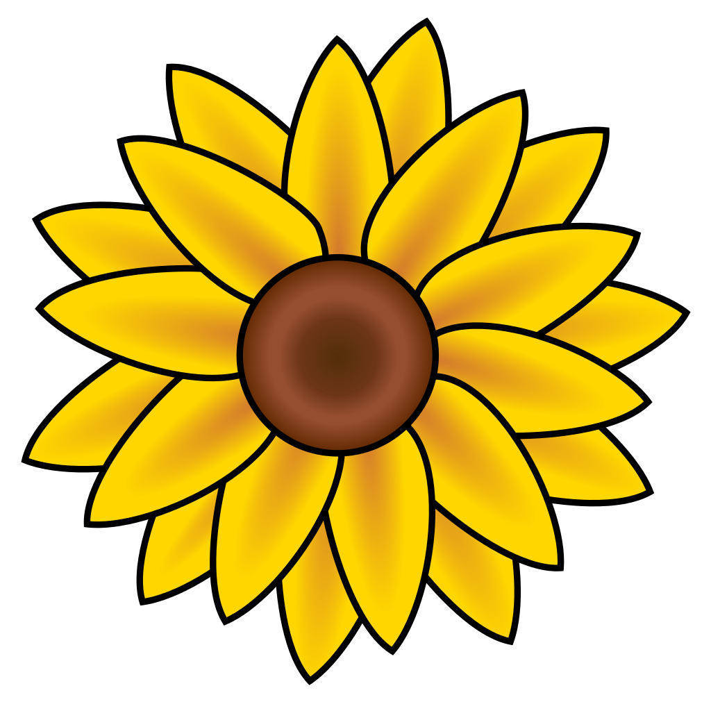 Detail Sunflower Cutouts Nomer 29