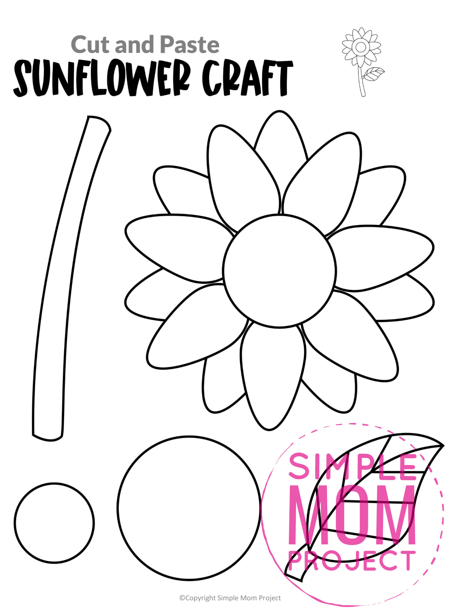 Detail Sunflower Cutouts Nomer 36