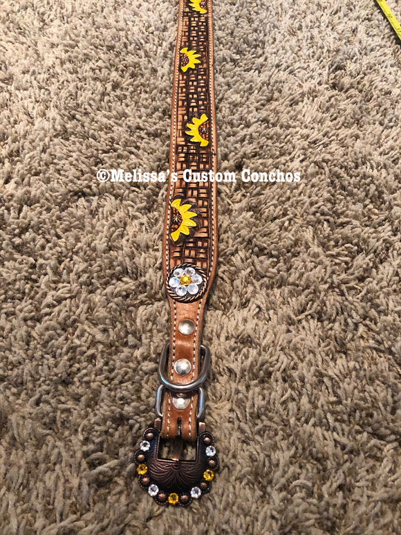 Detail Sunflower Dog Collar And Leash Nomer 45