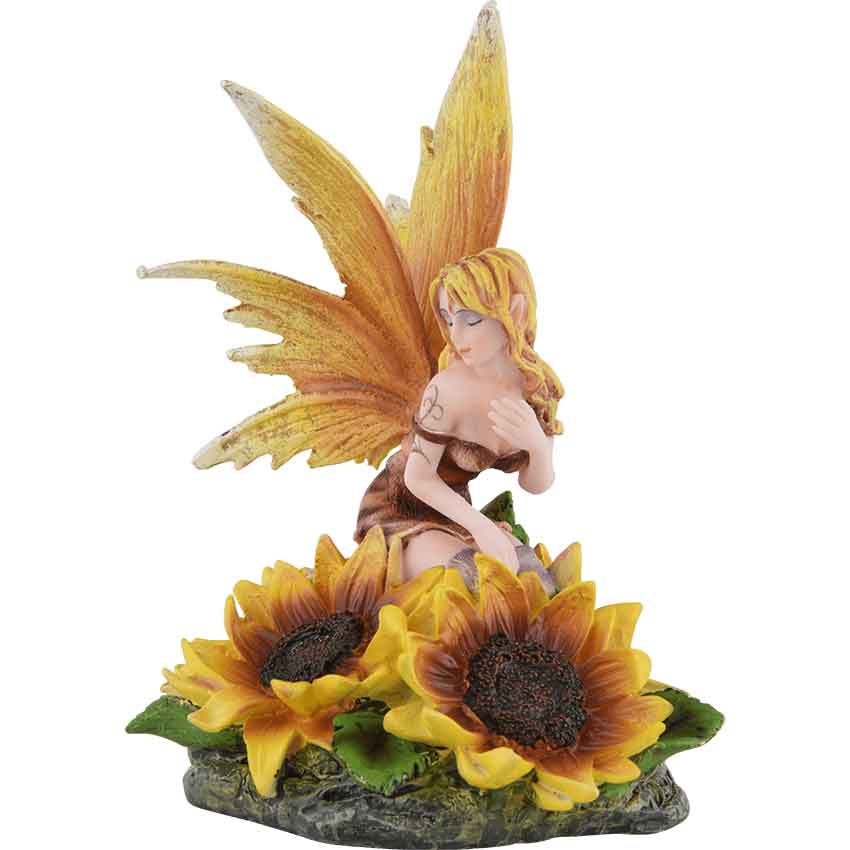 Detail Sunflower Fairy Statue Nomer 6